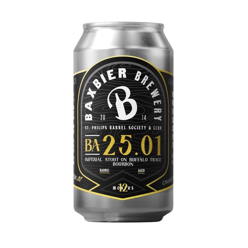Baxbier 25.01 BA Imperial Stout barrel aged op Buffalo Trace Bourbon vaten